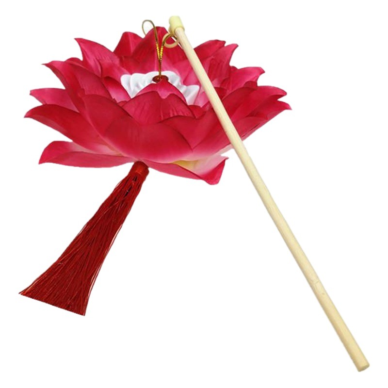 New Silk cloth portable Lotus Lotus Lantern stage performance photo photography props luminous toys factory direct sales
