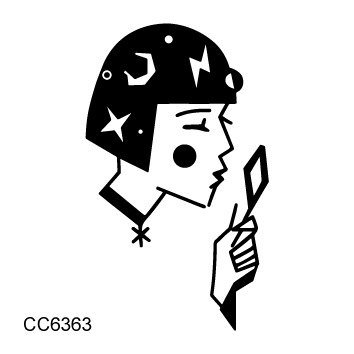Picture of Cross-border supply waterproof dark tattoo stickers bad girl tattoo stickers fun hand-painted lines black and white tattoo