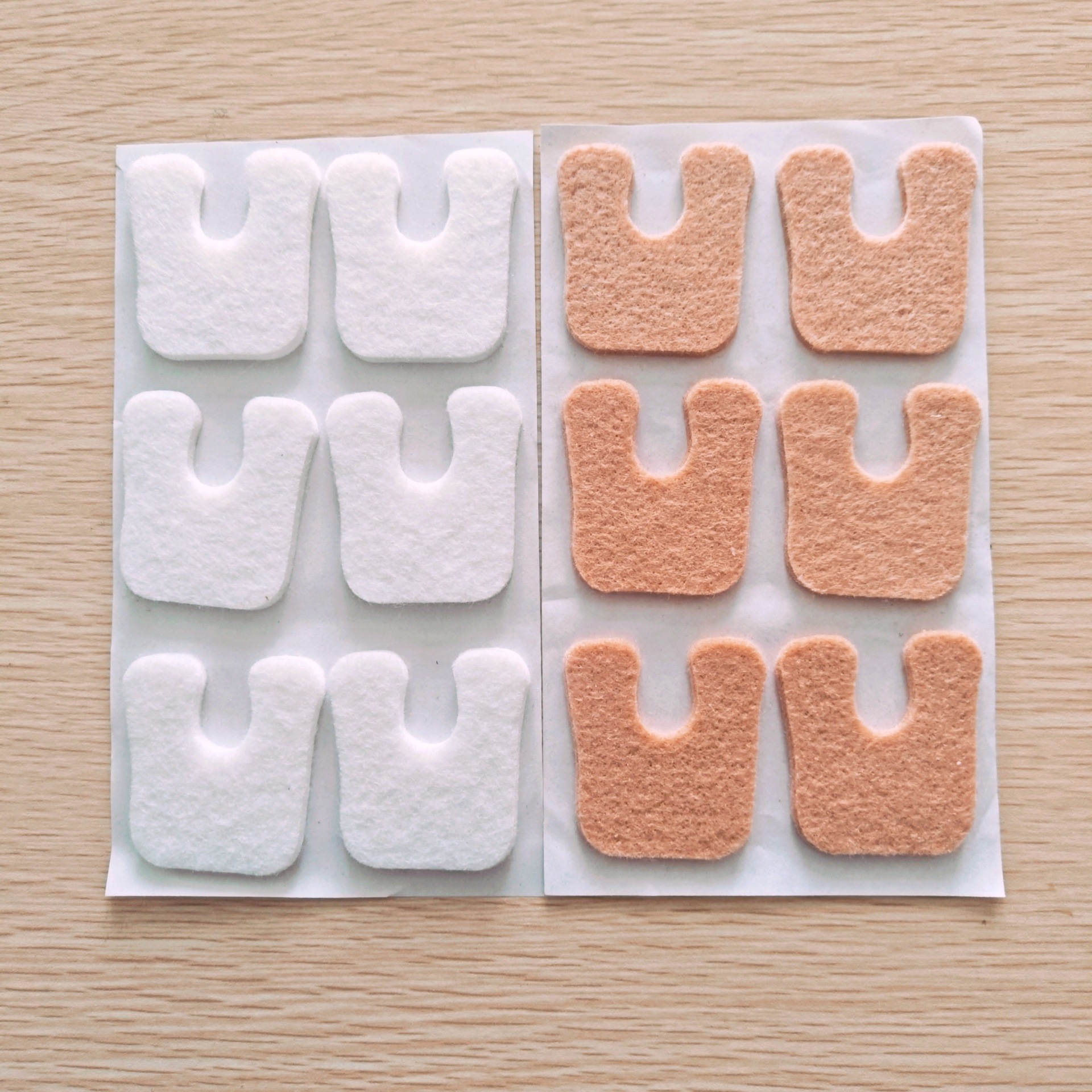 Felt Forefoot Pad, Non-Slip Foot Half-Size Pad, Metatarsal Sweat-Absorbent Anti-Wear Felt High-Heeled Shoes Felt Pad, Thickeneded Foot Pad