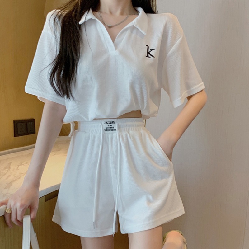 Picture of New style small summer fashion casual sports shorts suit women's summer online celebrity temperament slimming two-piece suit fashion