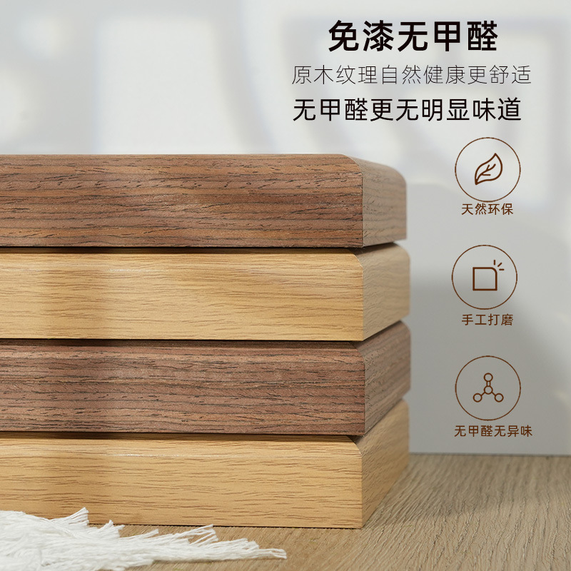 Picture of Wooden hollow glass photo frame table 6 inch 8 inch 10 creative photo diy frame solid wood picture frame wholesale