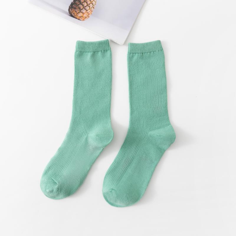 Picture of Spring and summer women's socks solid color dopamine color tube socks Zhuji pile socks ladies candy color socks cotton socks