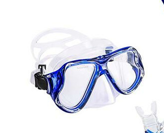 Picture of Large frame diving goggles snorkeling myopia lens diving mask liquid silicone PVC diving goggles tempered glass