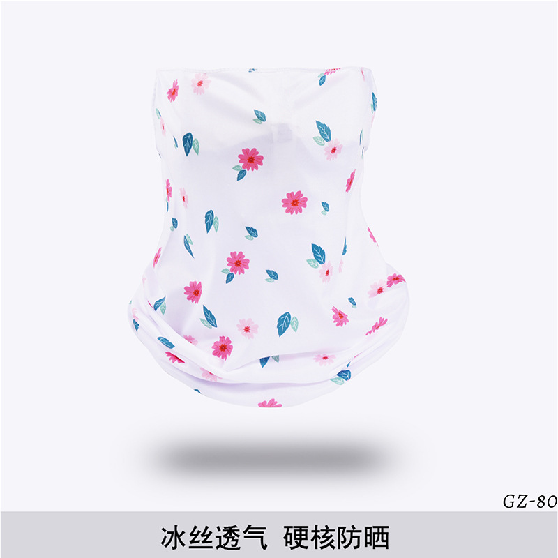 Picture of Outdoor ice silk mask changeable ear scarf men's and women's bicycle riding hood collar sun protection scarf summer