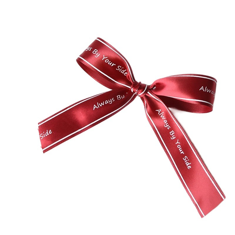Special Romantic English Letter Ribbon Ribbon Handmade Flower Packaging Material Cake Box Gift Ribbon Waiting