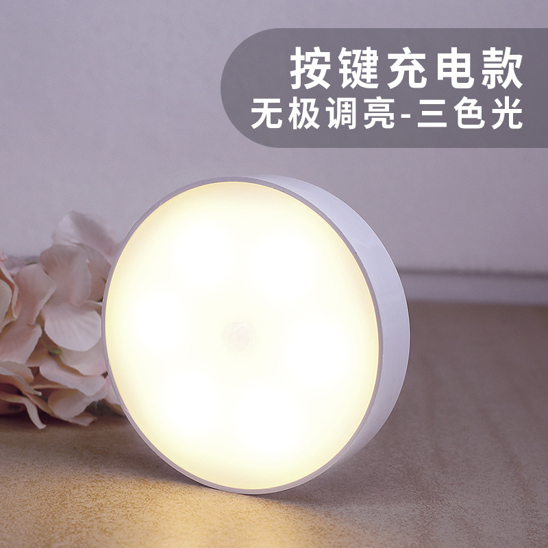 Picture of Led Human Body Sensor Lamp Wireless Magnetic Wine Cabinet Wardrobe Charging Strip Smart Cabinet Night Light Factory Cross-Border