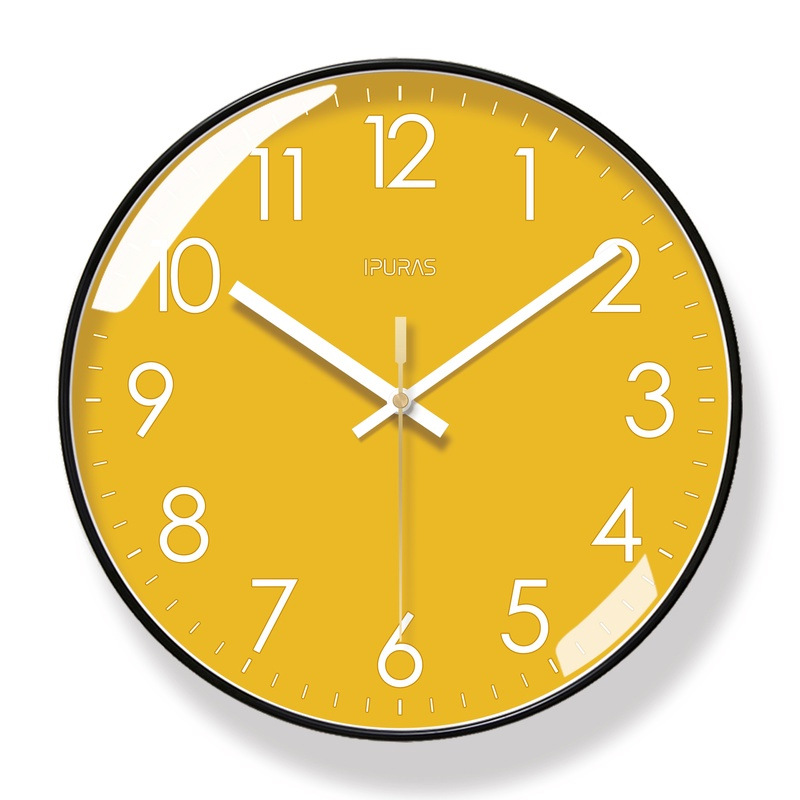 Picture of Yipula 6966 Simple Scandinavian Wall Clock Living Room Clock Fashion Creative Clock Silent Sweep Second Quartz Clock