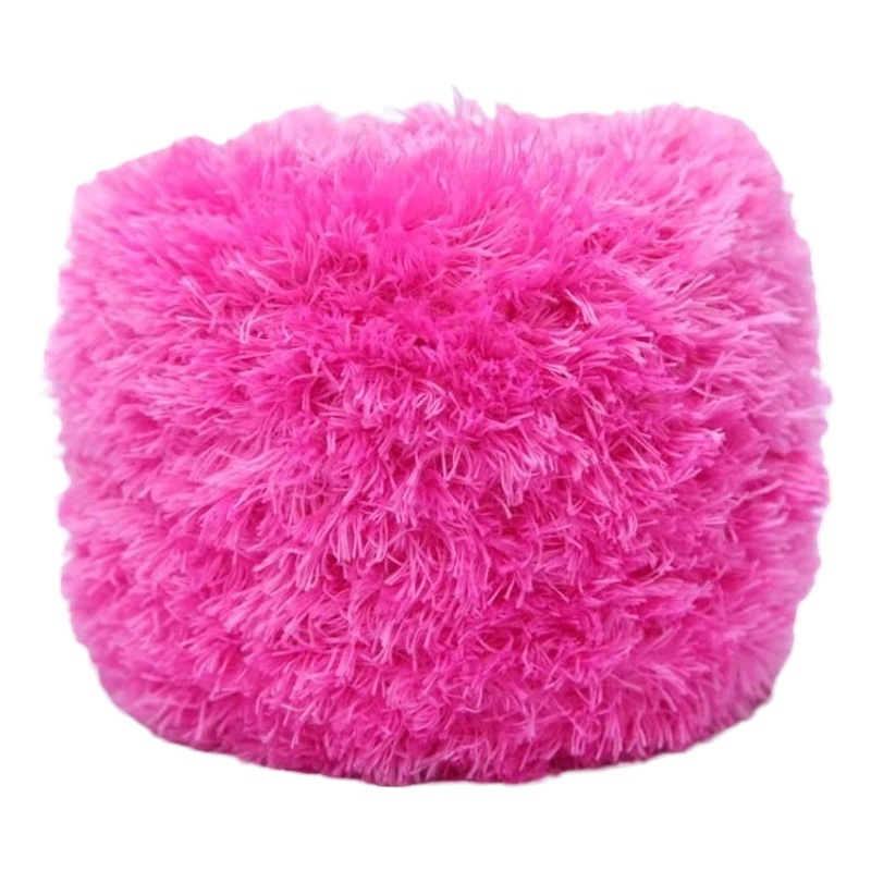 Crystal coral velvet wool thick thread faux fur scarf hat Baby Baby Baby Baby thread hand-woven wool ball