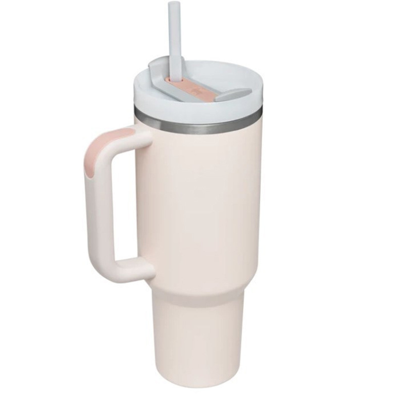 Picture of Cross-border 40oz generation second generation car cup 304 stainless steel handle thermos cup large capacity straw ice cup
