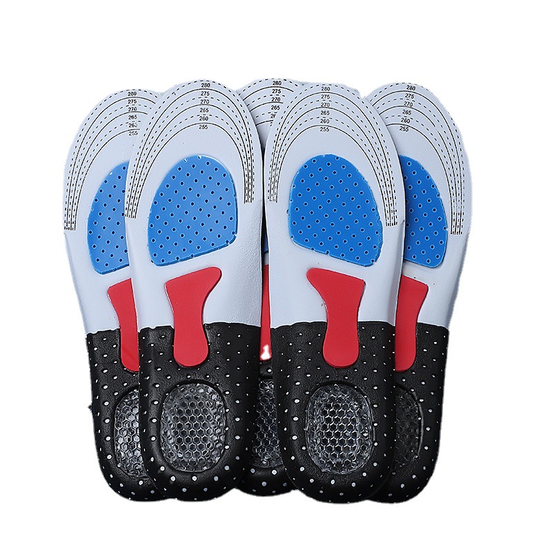 Picture of Men's Sports Insole Silicone Latex Shock Absorbing Basketball Men's Running Shoes Mat Large Non-Odor Deodorant Sweat Absorption