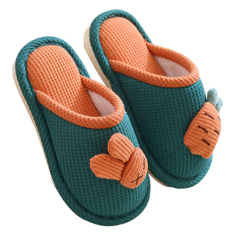 2024 Cotton Slippers Home Baby Cotton Shoes Boys Warm Shoes Anti-Slip Wholesale Girls Rabbit Children's Stuffed Winter
