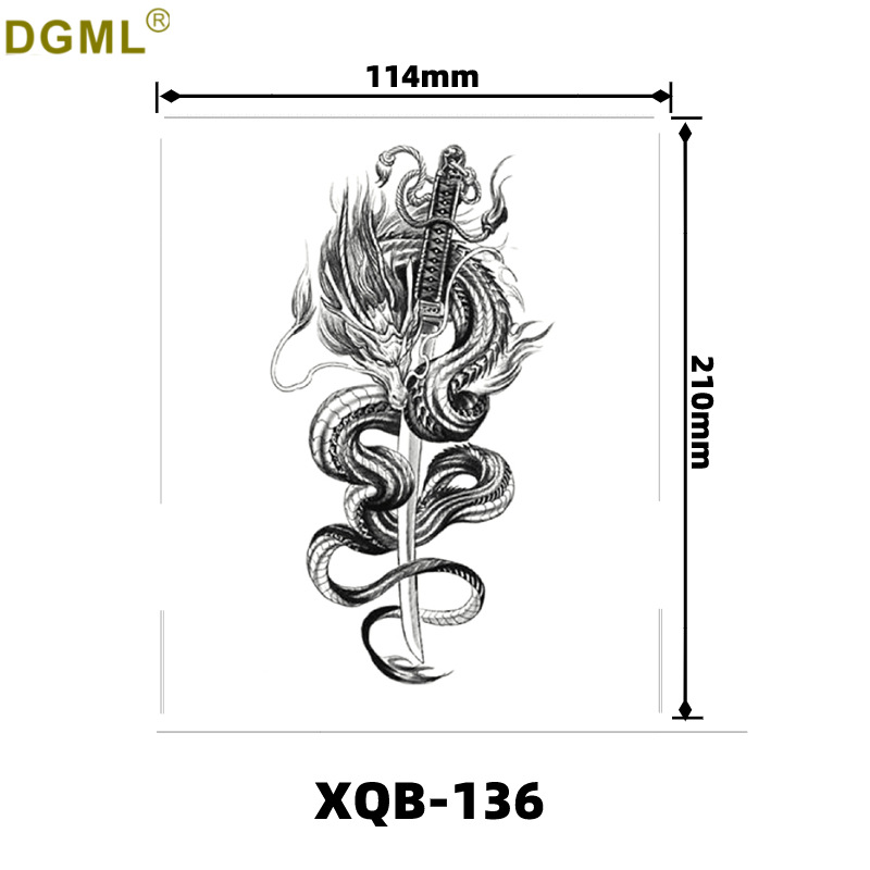 Picture of Children's cartoon flower arm sticker half arm full arm pink pig funny cross-border Henna creative color tattoo sticker wholesale