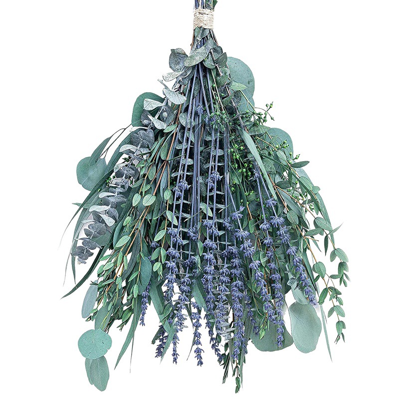 Shower Natural Eucalyptus Eucalyptus Eucalyptus Leaves Lavender Dried Flowers bouquet High-level Decorative Ornaments Simulation bouquet