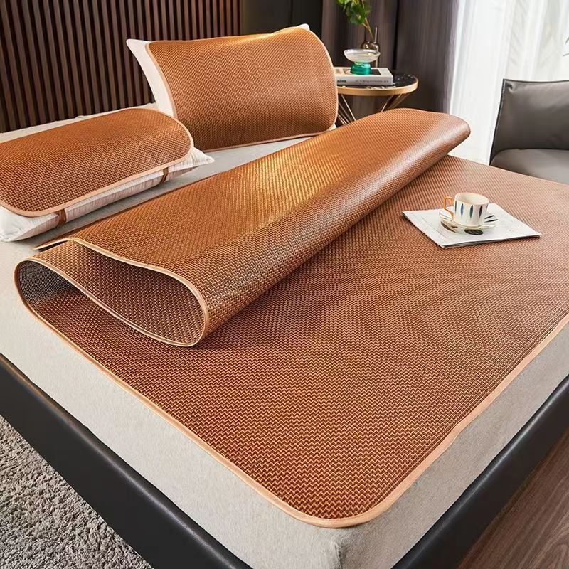 Picture of Summer mat rattan mat 1.5 m1.8m0.9/1.2m sheets double mat foldable dormitory straw mat new