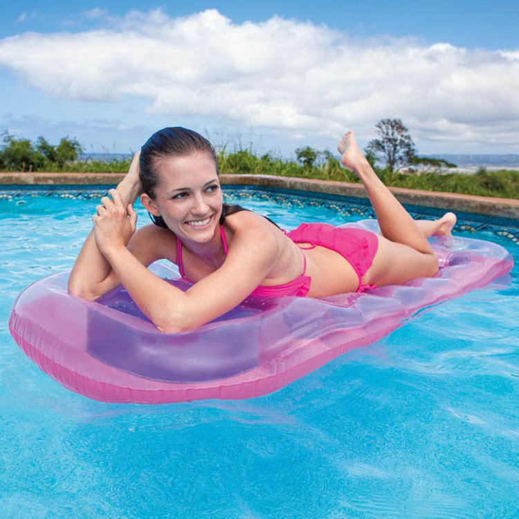 Picture of INTEX59895 18-hole fashion floating row water inflatable bed inflatable floating row adult swimming pool water drain