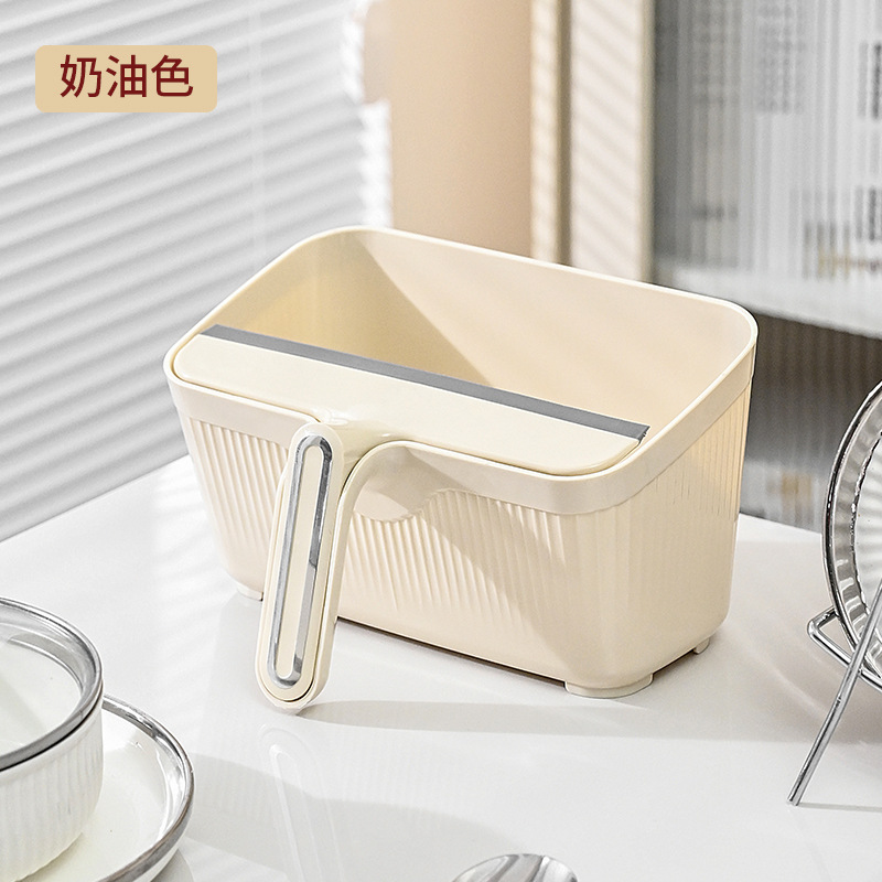 Picture of Creative mini cleaning suit with scraper kitchen countertop wiper multifunctional desktop trash can cleaning suit