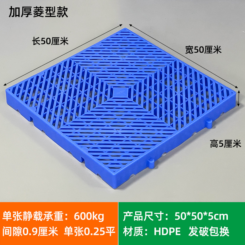 Picture of Moisture-proof board grid plastic pallet frozen warehouse floor logistics Moisture-proof pad warehouse board card board warehouse goods Moisture-proof pad