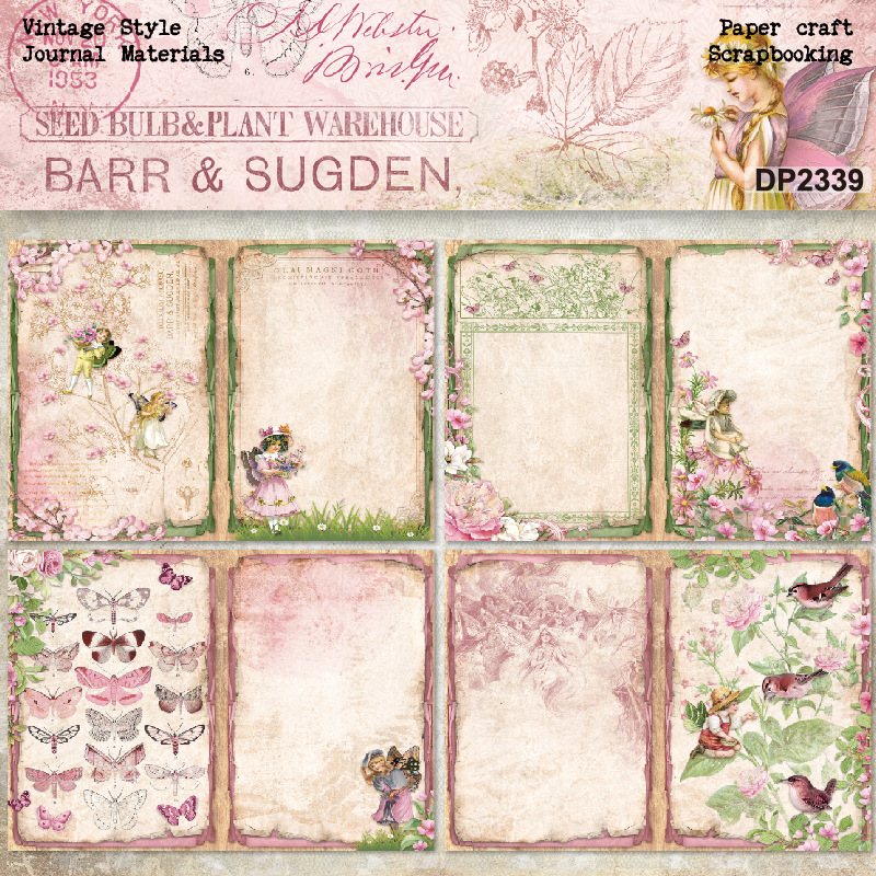 Picture of A5 single-sided pattern paper DIY album scrapbook Journal material paper card making background paper DP2339