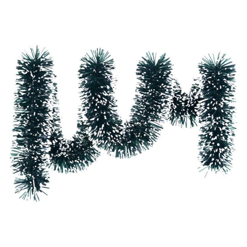 2 M dark green white edge Christmas wool strip Kindergarten wedding mall ceiling decoration Christmas decoration color strip Garland