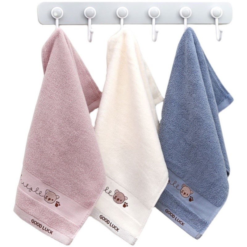 Picture of Cotton Towel for Wash Face Household Hair-free Absorbent Soft Children's Cartoon Thick Cotton Small Towel