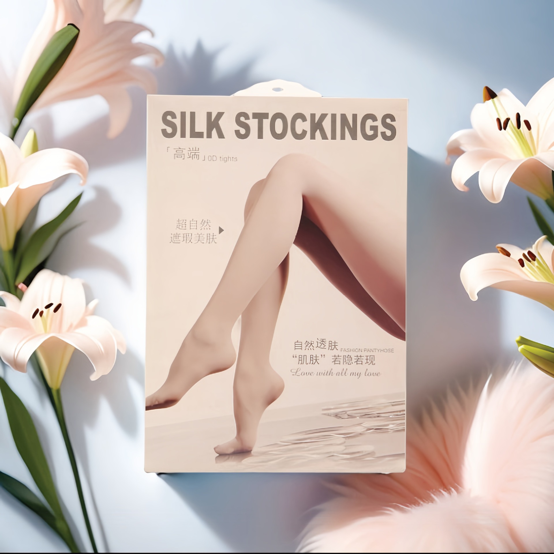 Summer stockings packaging box ultra-thin invisible socks hip stockings carton beautiful skin pantyhose hanging hole carton universal