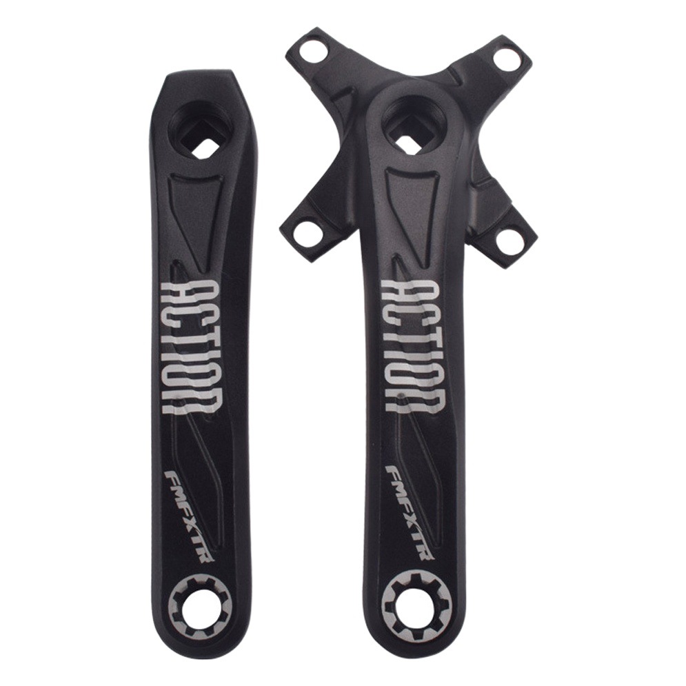 170/172.5/175mm Aluminum Alloy Mountain Bike Crankset Square Hole Crank Single Disc Modification Accessories Cross-Border