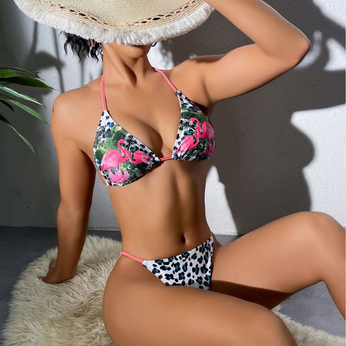 Cross-Border Export New Swimsuit Women's European and American Sexy Bikini Bikini Split Swimsuit Factory Spot Wholesale