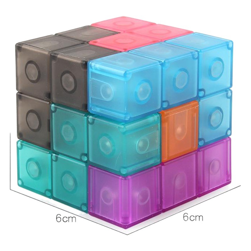 Factory Supply Magnetic Rubik's Cube vs. Competitive Cube Magnetic Building Blocks Luban Building Blocks Rubik's Cube Color Toys