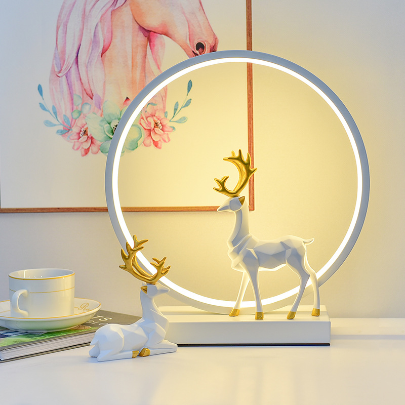 Picture of Internet red gift a deer has you usb desk lamp advanced feeling bedroom bedside lamp warm led night light sleep feeding