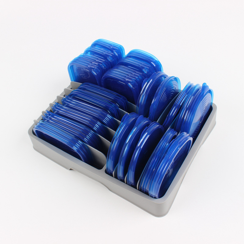 Picture of Cross-Border Direct Supply Food Container Lid Storage Box Size Adjustable Plastic Lid Storage for Kitchen Storage