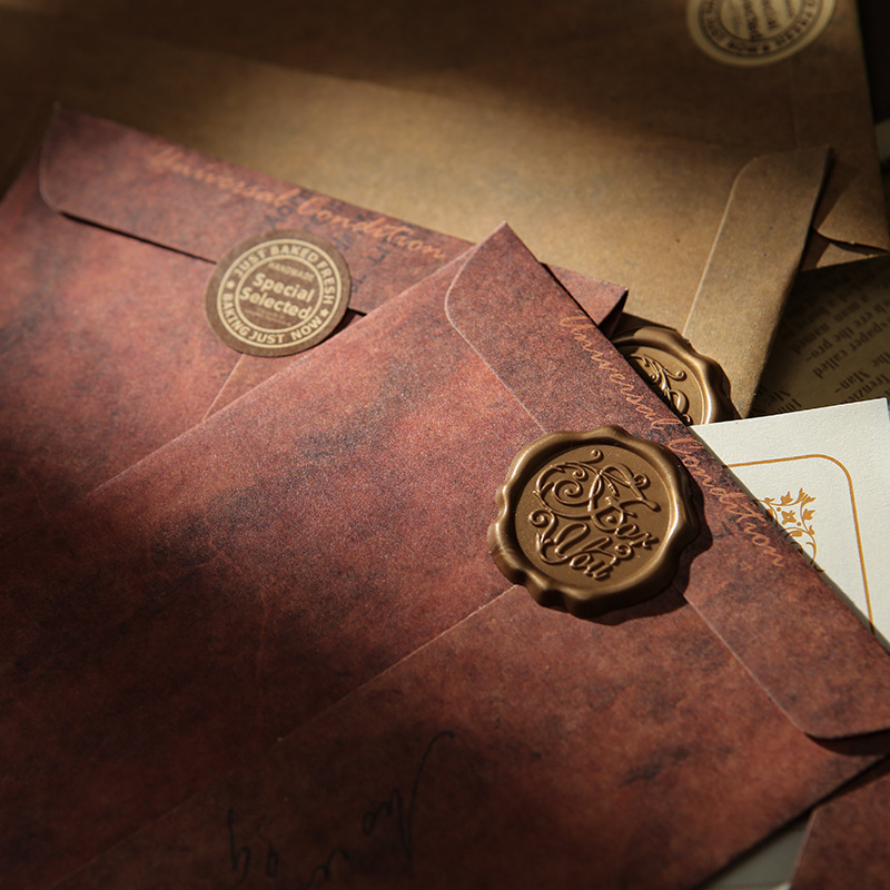 Picture of Retro envelope antique do old creative Kraft paper manufacturers envelope bag storage special paint envelope