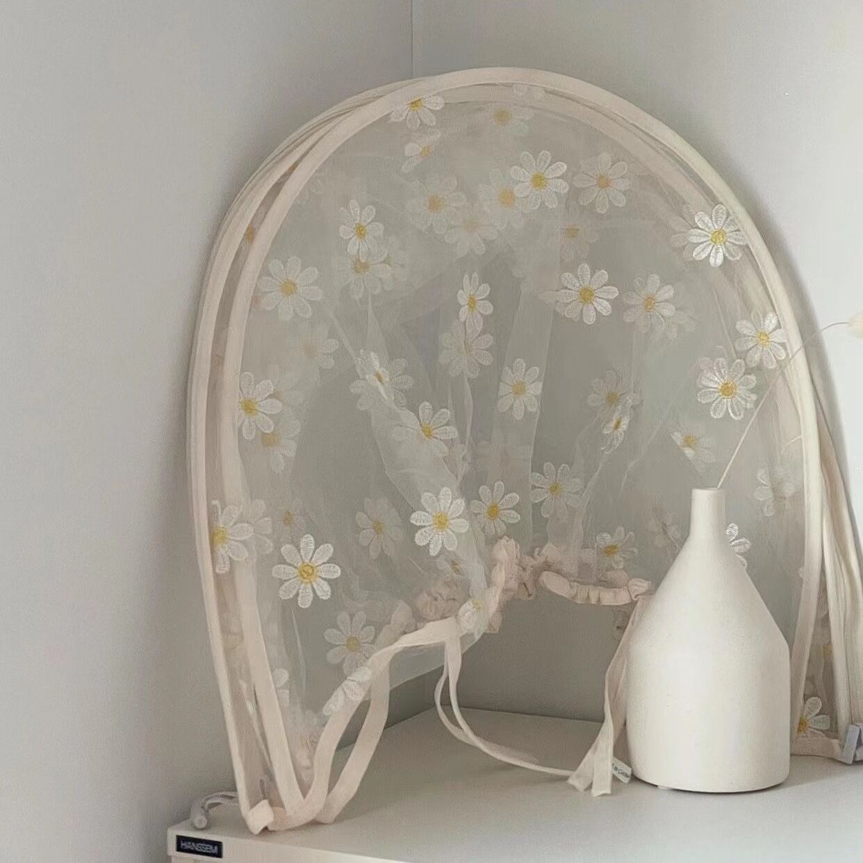 Picture of Wholesale ins stroller mosquito net Daisy embroidery full cover universal baby trolley summer mosquito cover breathable