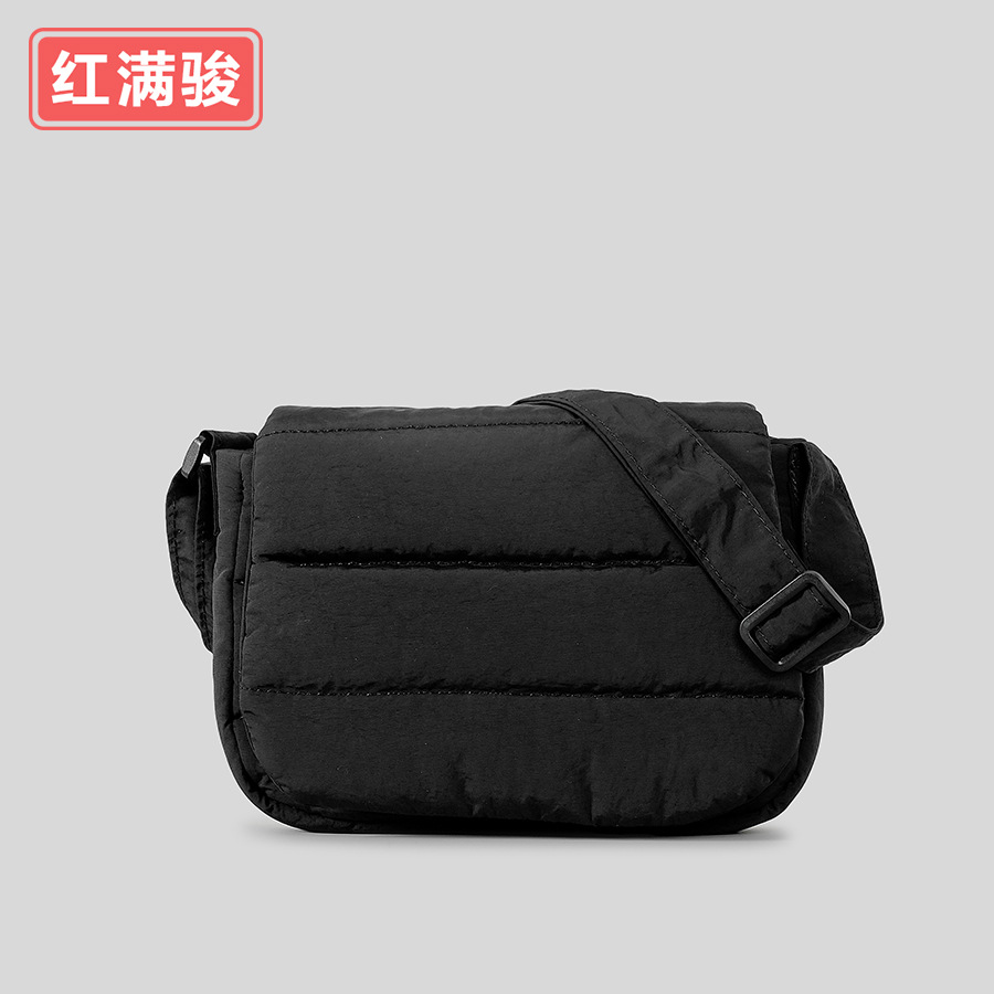 Picture of Yuan Ye Style Nylon Small Square Bag Women's Macaron Quilted Shoulder Crossbody Bag Simple Rhomboid Handbag in stock