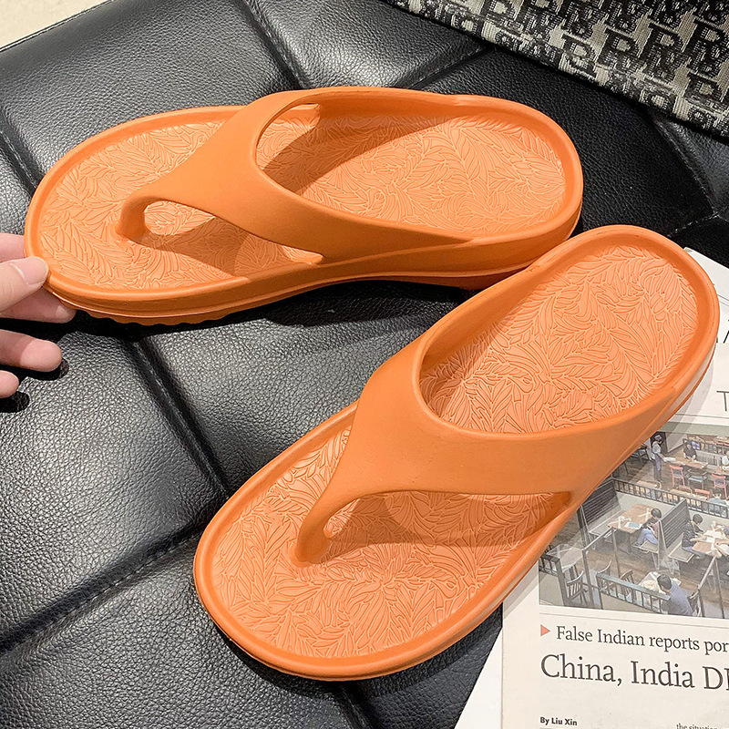 Picture of Flip flops cross-border Outdoor Women's fashionable outdoor soft bottom thickened wedge couple flip-flops beach sandals men
