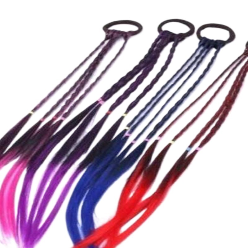 Picture of Hot Selling Colorful Wig Braids Gradient Color High Temperature Silk Braids Wig Hair Band Wholesale