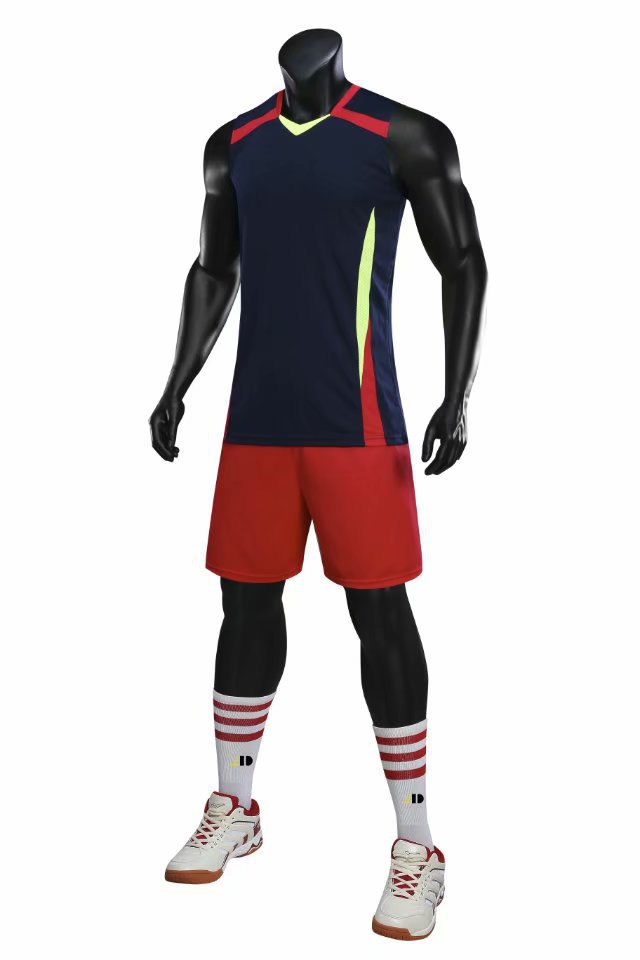 Picture of Volleyball Uniform Suit for Men and Women, Quick-Drying Round Neck Sports Ball Clothing, Competition Volleyball Team Uniform, Wholesale Printed Number