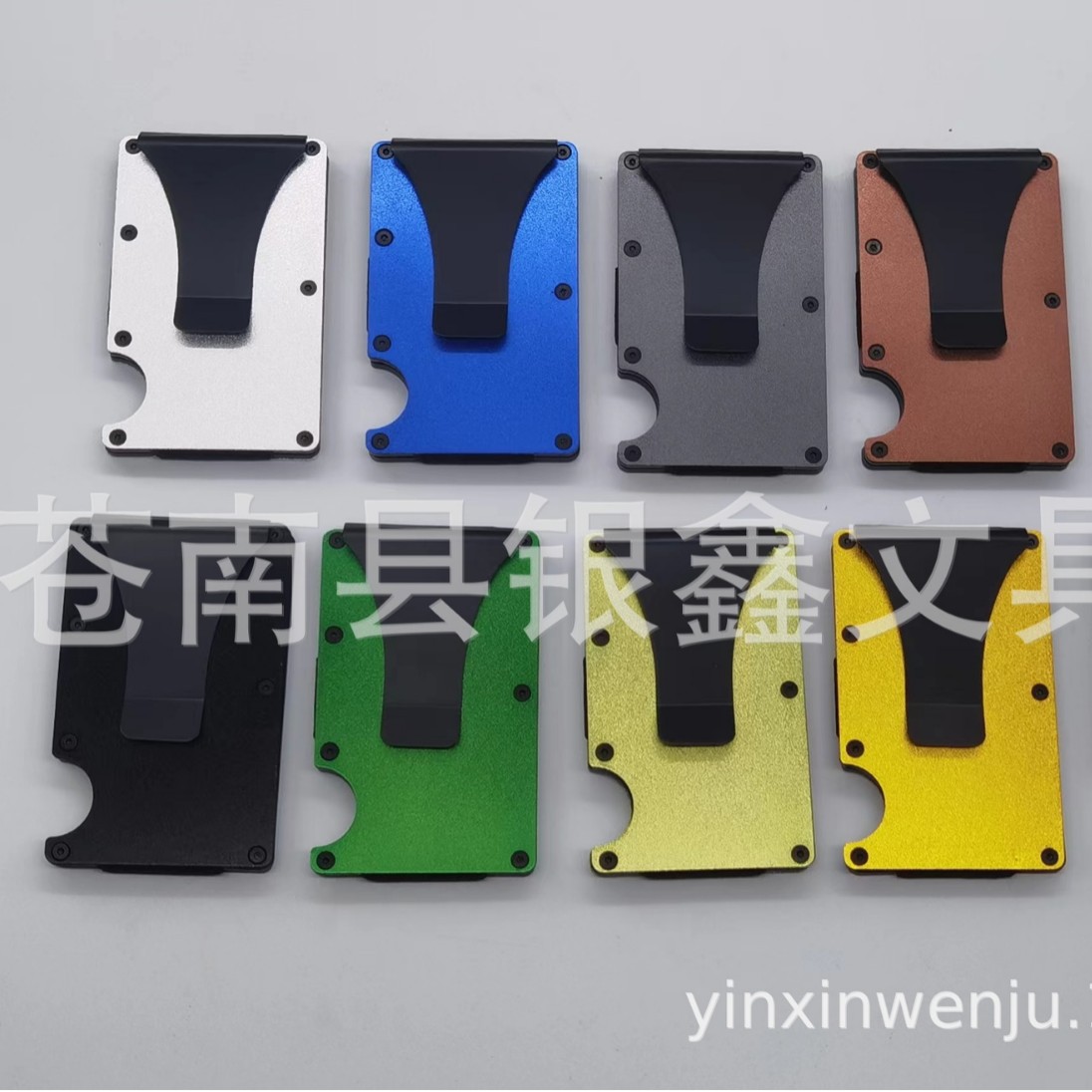 Picture of Carbon Fiber Men's Card Holder Carbon Fiber Wallet Wallet Men's Wallet Stainless Steel Card Clip Wallet
