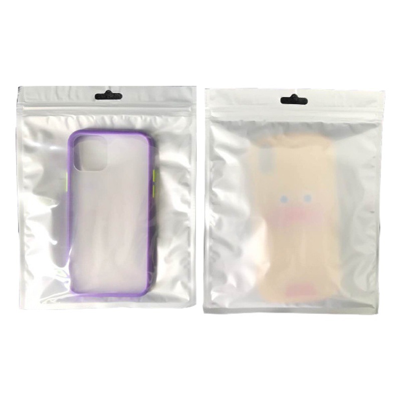 Pearl film jewelry packaging bag Yin and Yang bone bag translucent mobile phone case data line plastic self-sealing bag small spot