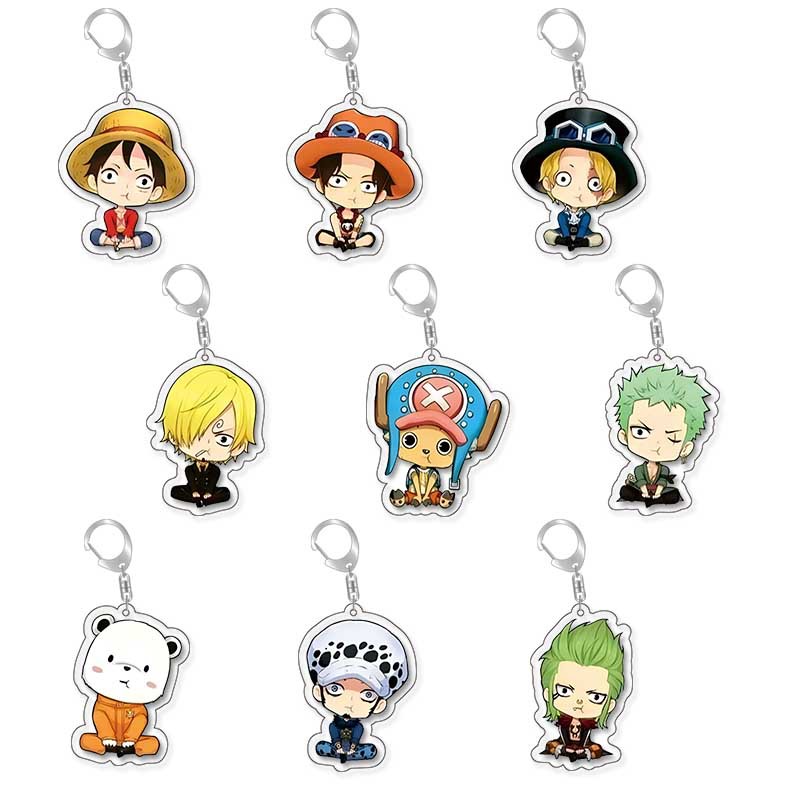 Picture of Cartoon hang one piece peripheral acrylic keychain pendant lufeiqiao barosolon esanzhi Sabo
