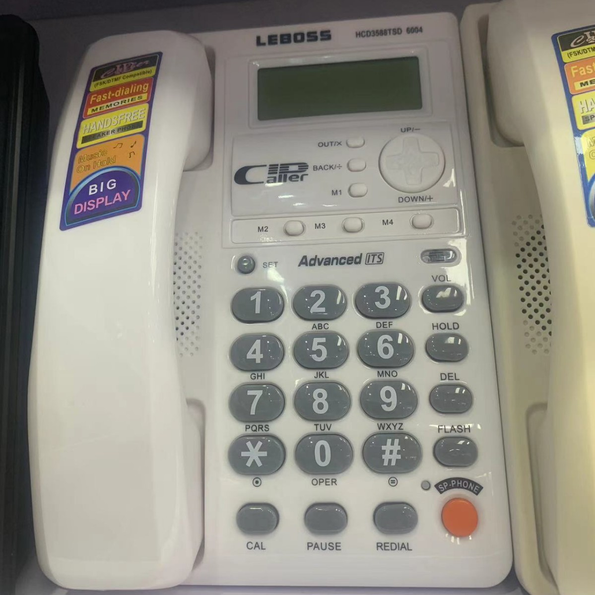 6004 high-grade English telephone caller ID number storage redial hotel business landline foreign trade cross-border