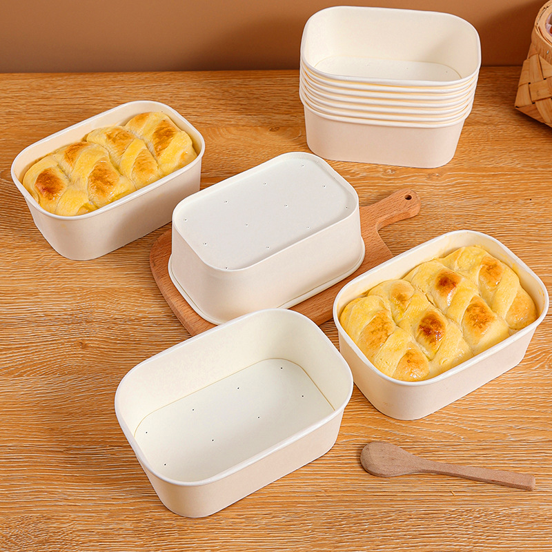 Cheese Condensed Milk Toast Box Holiland Same Baking Packaging Box High Temperature Resistant Baking Chiffon Bread Paper Mold