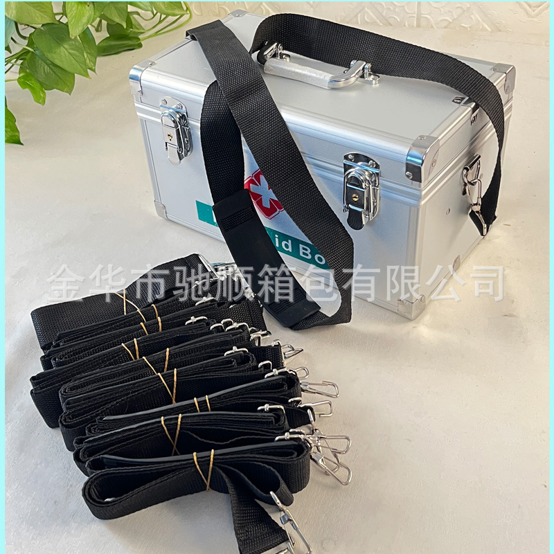 Picture of Spot Black Adjustable Shoulder Strap Nylon Tool Box Computer Cross-Body Strap Luggage Accessories Belt Wholesale Reinforcement