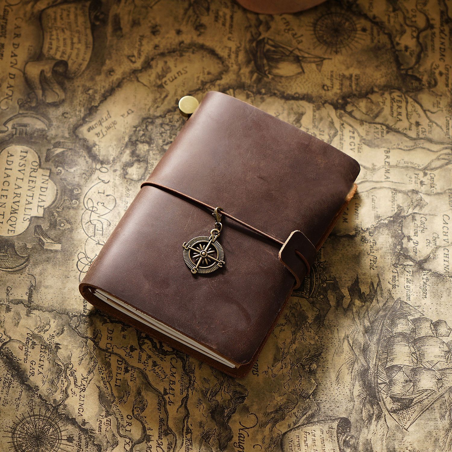Picture of Travel Notebook Notebook Cowhide Genuine Leather Diary Retro Notepad Creative Record Tn Spot Wholesale