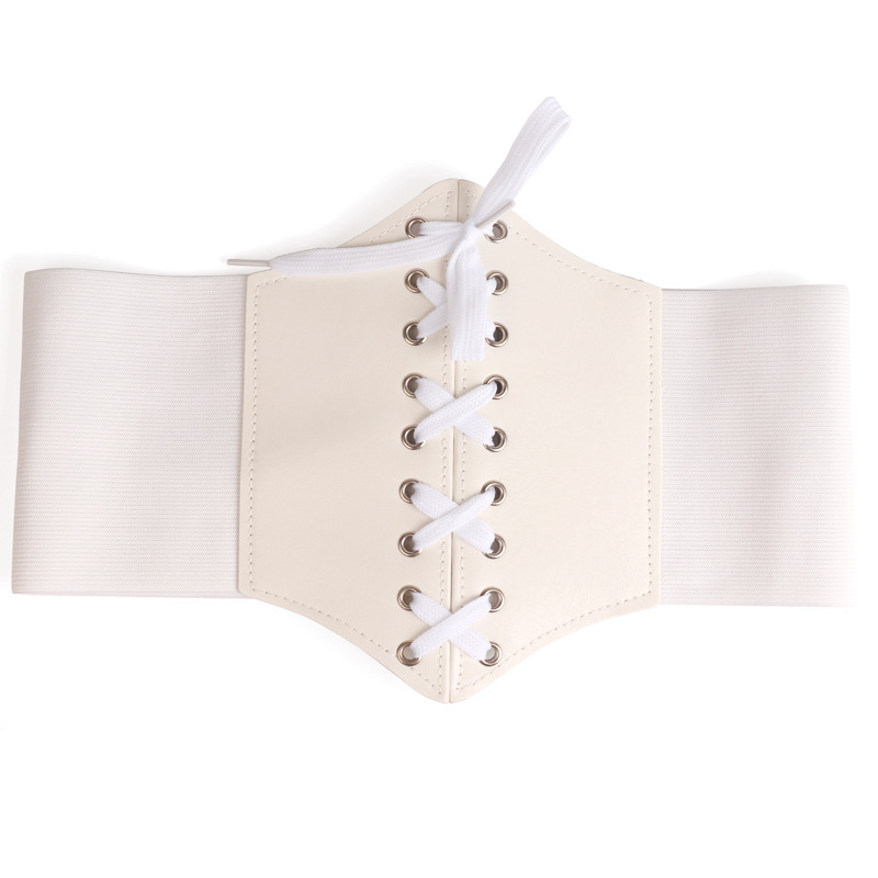 Picture of Korean Women's Girdle Waistband Outer Wear with Skirt Decoration Elastic Wide Belt Women's Versatile Manufacturer High-End Palace Style