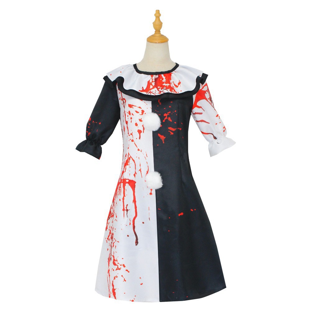 Picture of in stock Horror Movie Broken Soul Clown cosplay Costume Stage Performance Clothes
