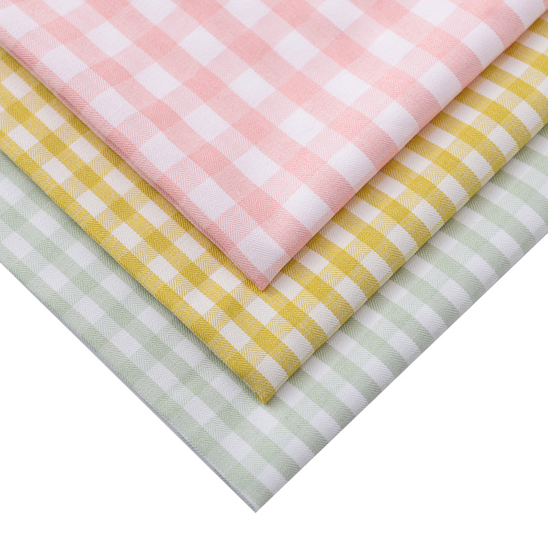 Picture of Spring and summer Chaoyang plaid printed fabric in stock 160g jacquard plain yarn-dyed bedding fabric wholesale