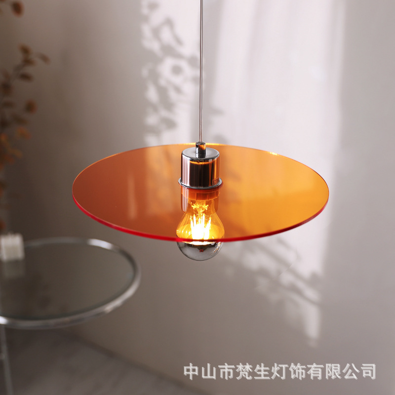 Italian Space Age UFO Sunset UFO Rainbow Internet Celebrity Restaurant Chandelier Nordic Bedside Bar Atmosphere Lamps