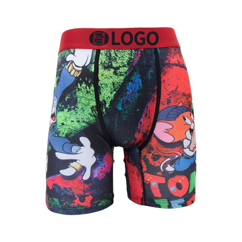 Picture of [Border-Border Hot Item] Psd Same Style Men's Personalized Printed Fitness Sports Extended Fashion New Boxer Briefs