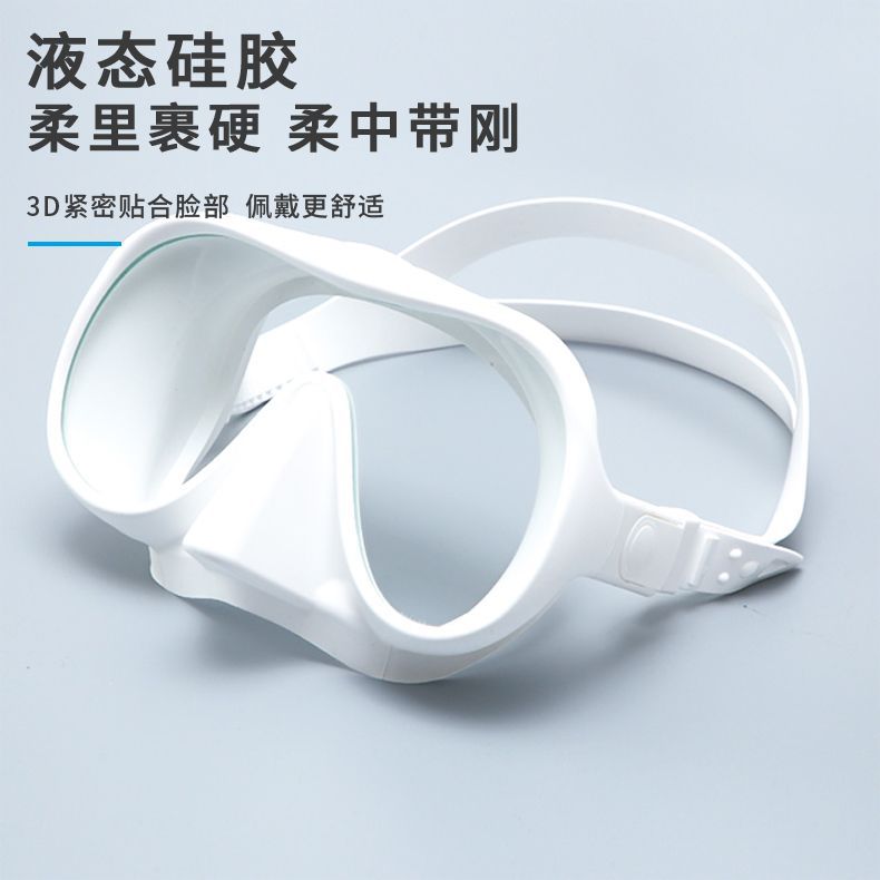 Picture of Manufacturers in stock large frame anti-fog diving mask scratch-resistant single lens liquid silicone edge diving goggles can cross border