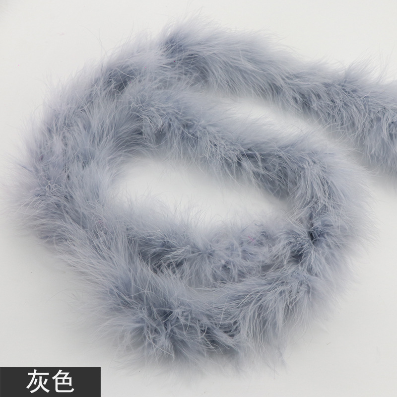 Picture of Tops wholesale Turkey plush plush feather diy1 2 M 16G performance stage decoration feather strip
